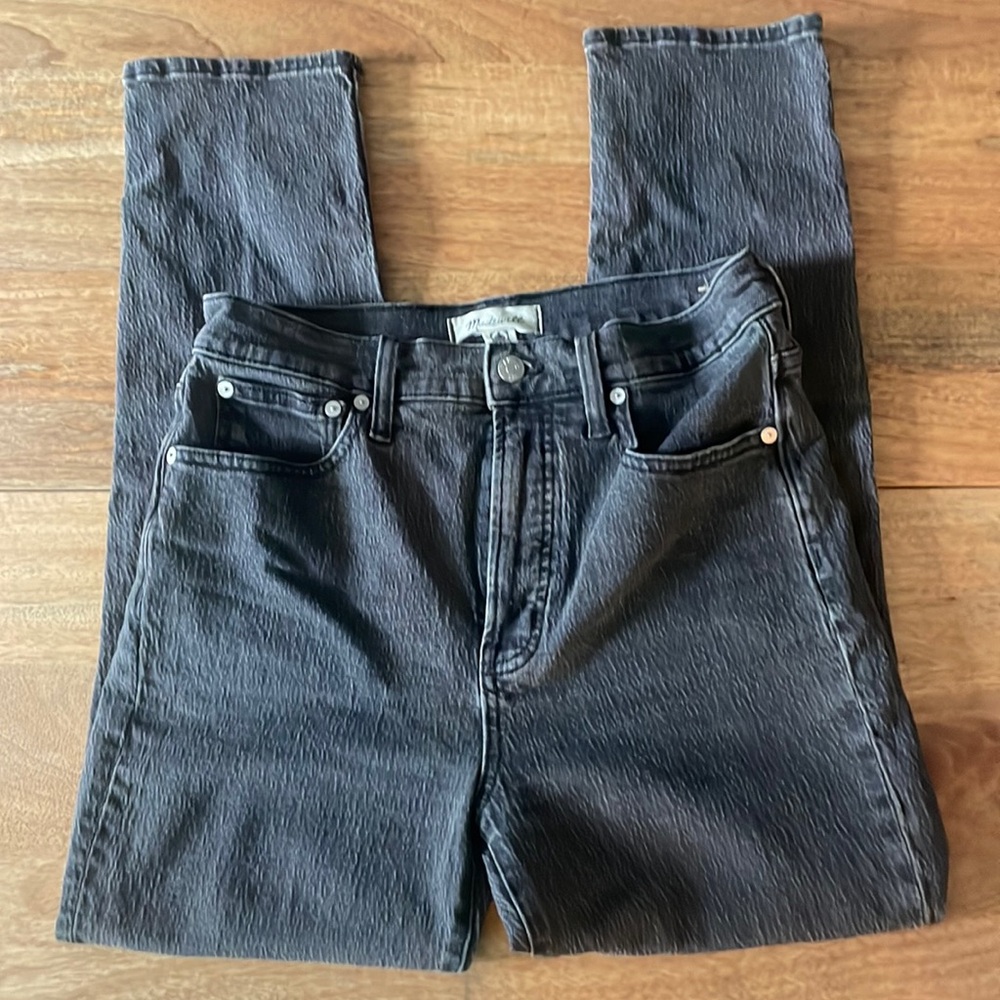 EUC Madewell Perfect Vintage Jean in gray size 27